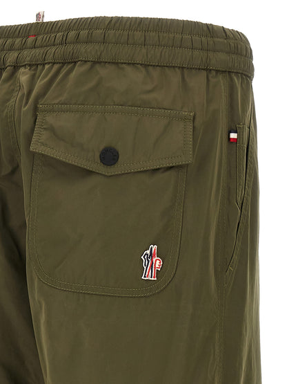 Moncler Grenoble Bicolor Polyester Joggers (Workout Pants)