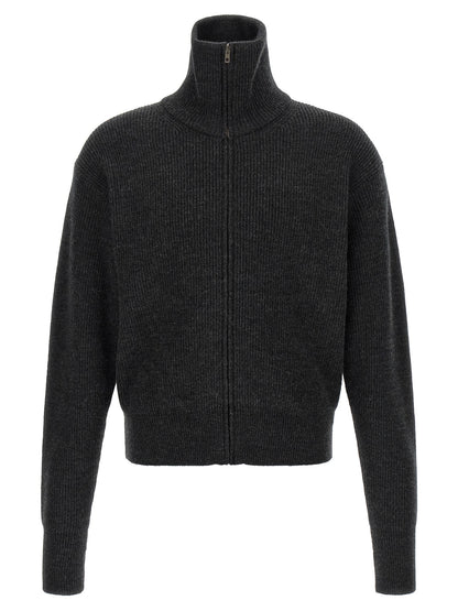 Lemaire Gray Wool Cardigan