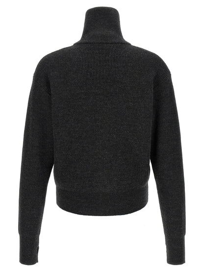 Lemaire Gray Wool Cardigan