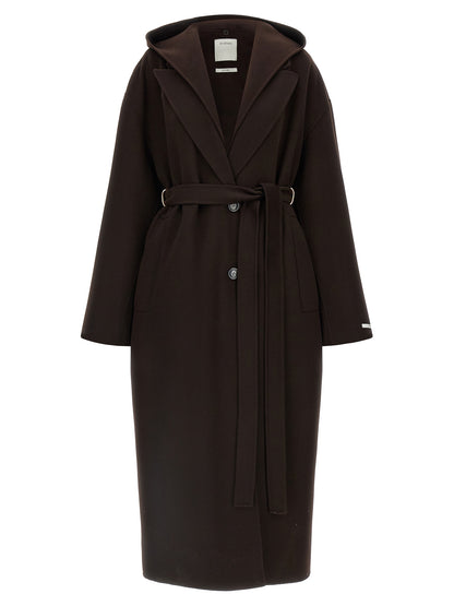 Sportmax Brown Wool Coat