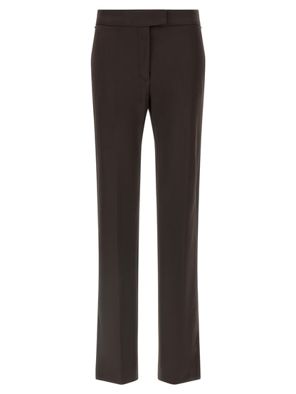 Sportmax Brown Virgin Wool Dress Pants