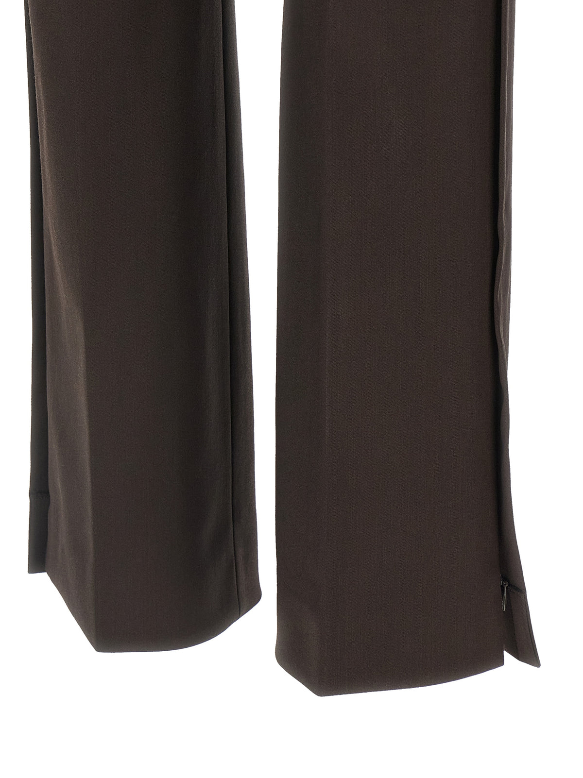 Sportmax Brown Virgin Wool Dress Pants