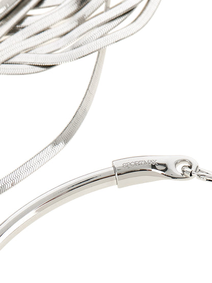 Sportmax Silver Metal Necklace