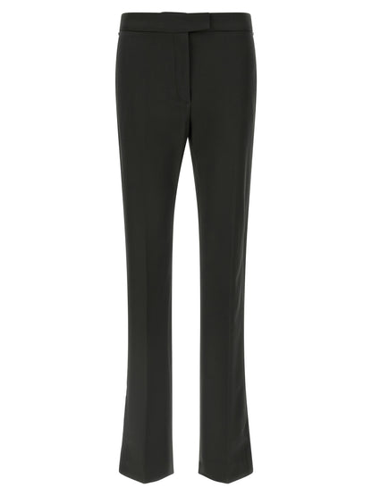 Sportmax Black Virgin Wool Flared Pants