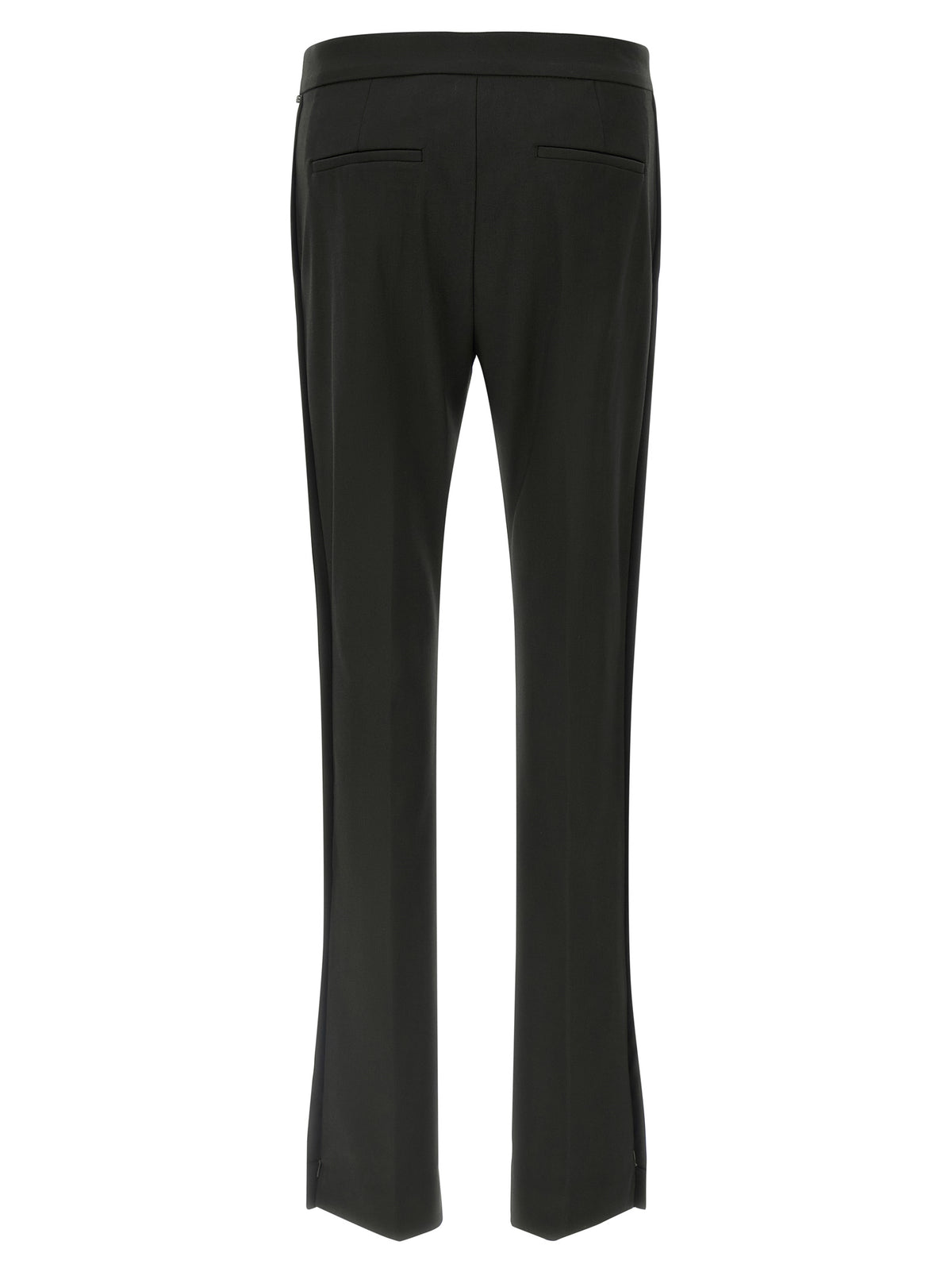 Sportmax Black Virgin Wool Flared Pants