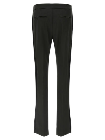 Sportmax Black Virgin Wool Flared Pants