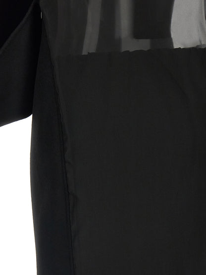 Sportmax Black Wool Short Dress