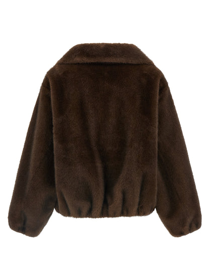 P.A.R.O.S.H. Brown Polyester Bomber
