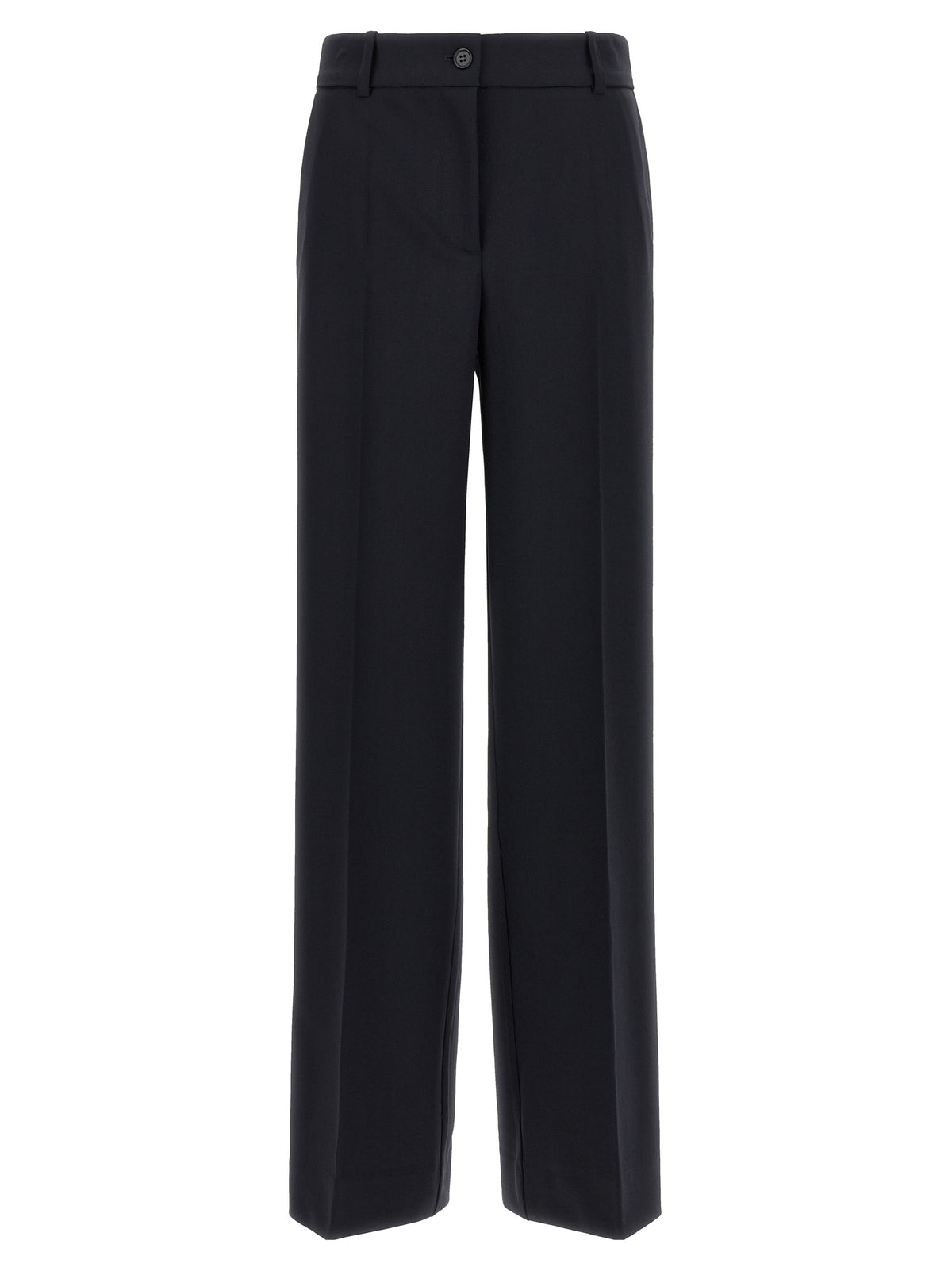 P.A.R.O.S.H. Black Virgin Wool Flared Pants