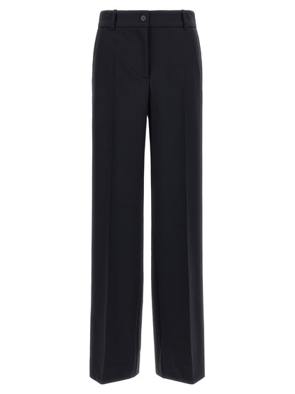 P.A.R.O.S.H. Black Virgin Wool Flared Pants