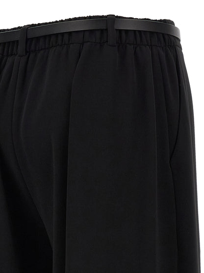 P.A.R.O.S.H. Black Polyester Casual Pants