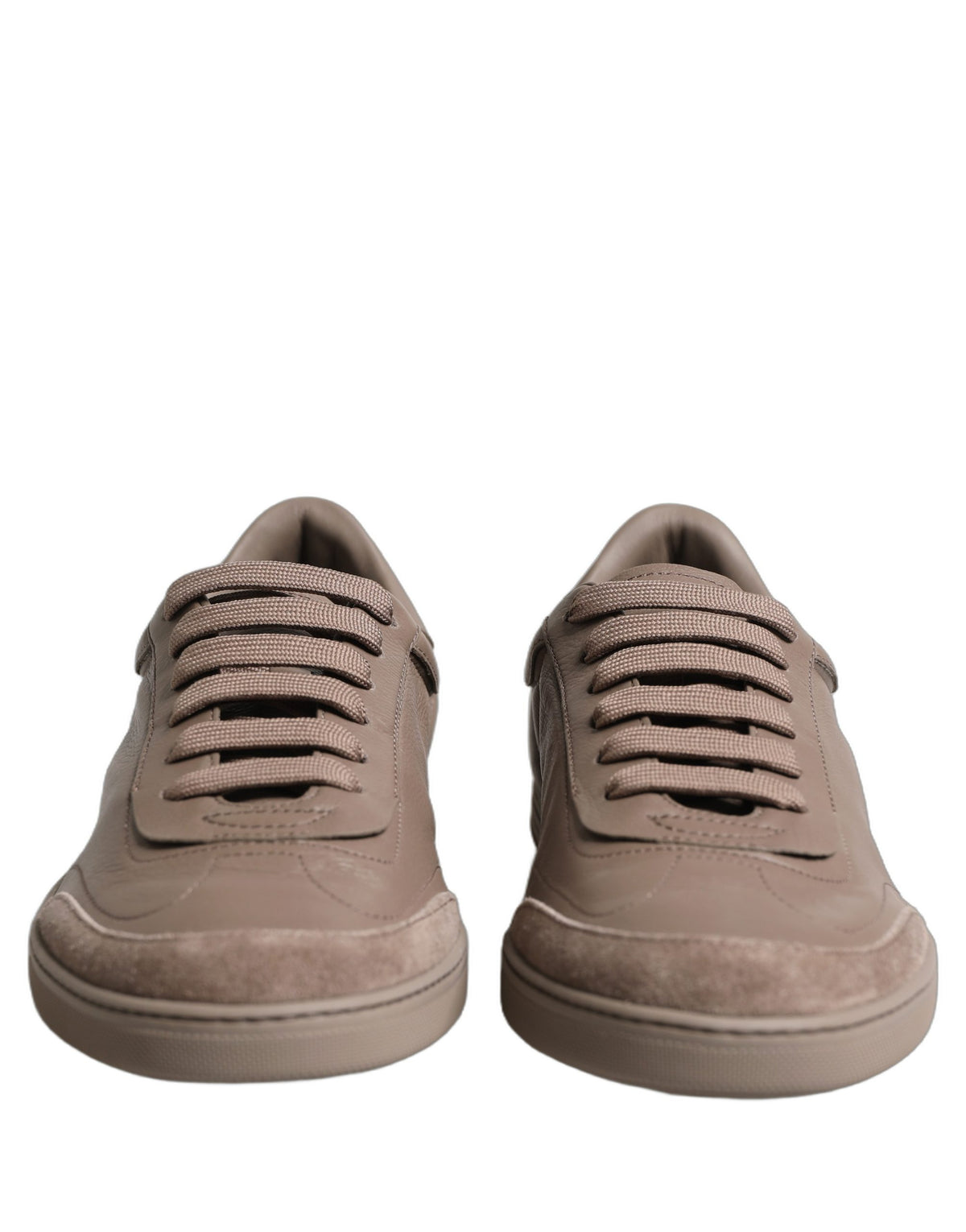 Dolce & Gabbana Taupe Saint Tropez Low Top Sneakers Shoes