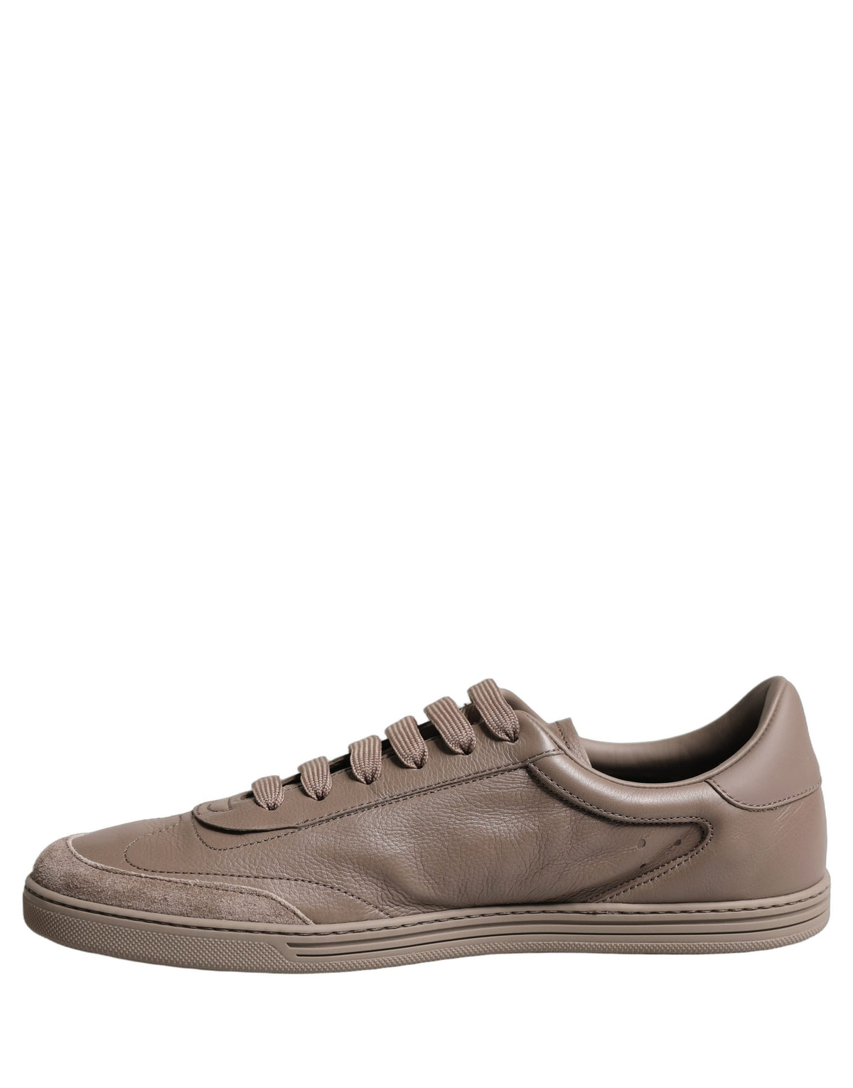 Dolce & Gabbana Taupe Saint Tropez Low Top Sneakers Shoes