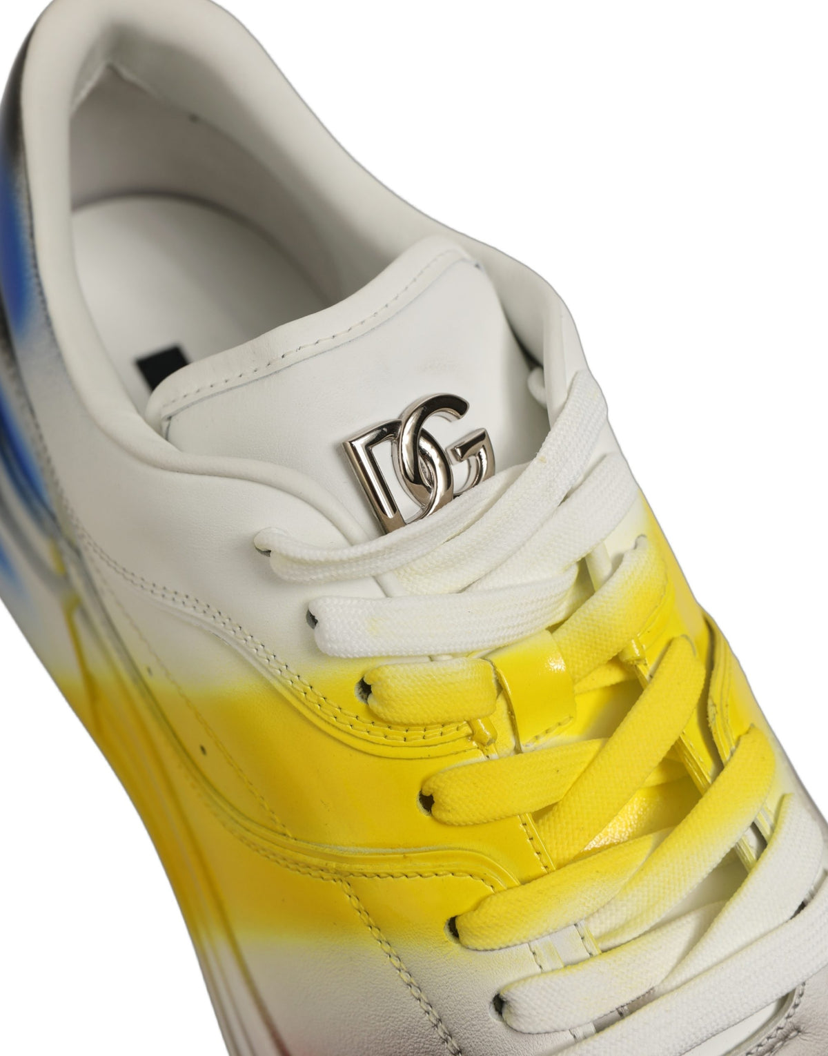 Dolce & Gabbana Multicolor New Roma Paint Sneakers Men Shoes