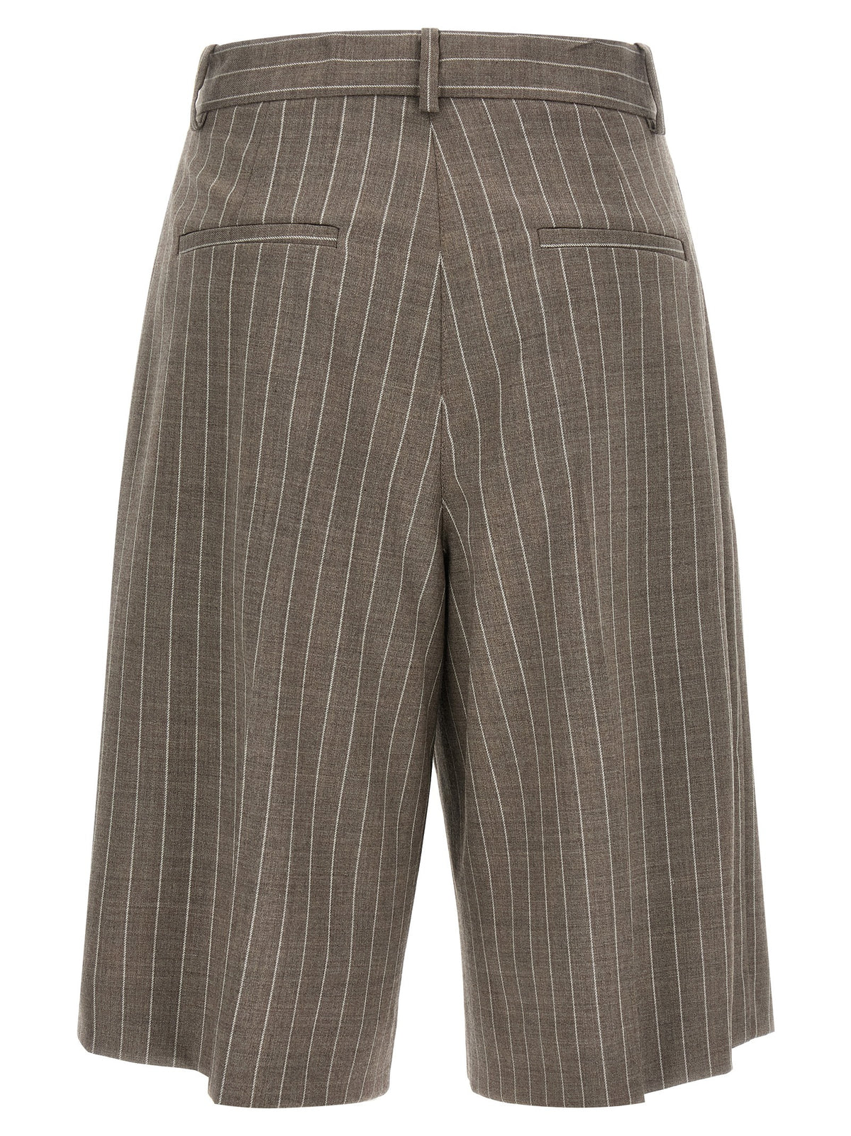 P.A.R.O.S.H. Brown Virgin Wool Bermuda Shorts