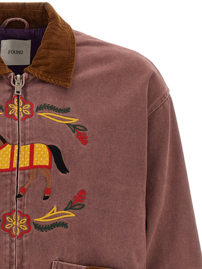 FOUND Multicolor Cotton Denim Jacket
