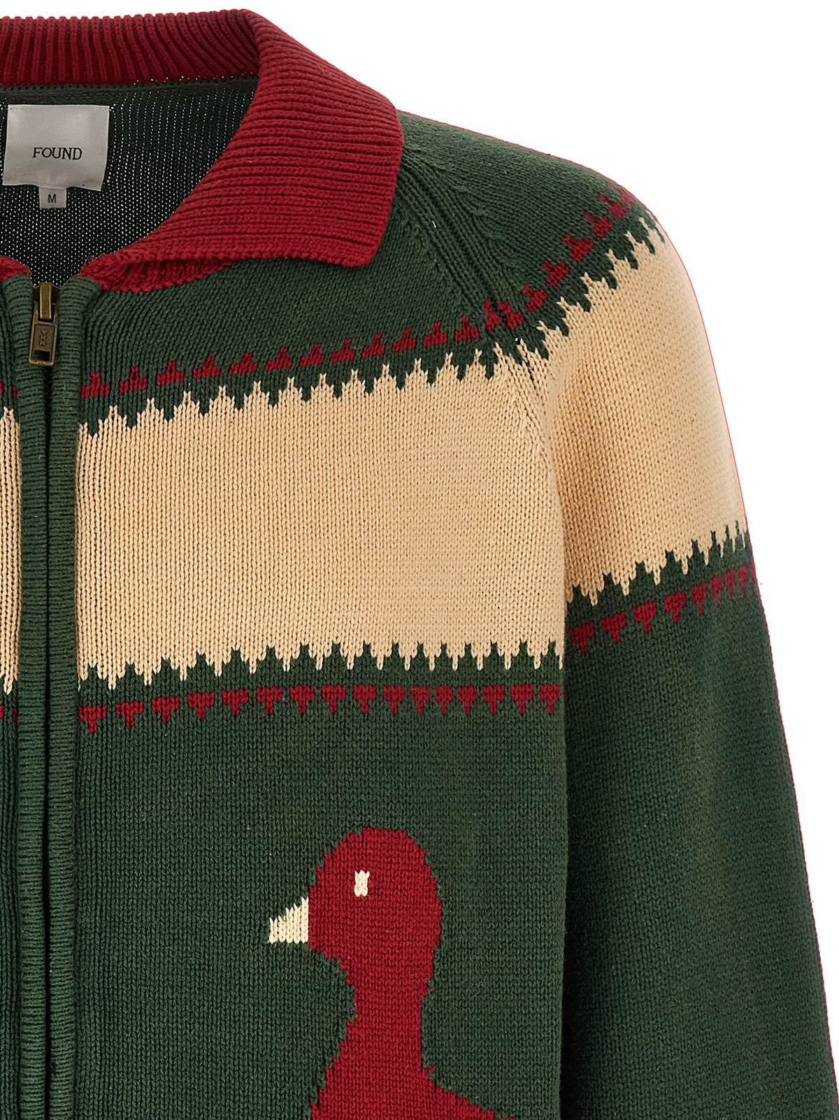 FOUND Bicolor Cotton Cardigan