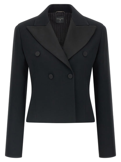 Ermanno Scervino Black Viscose Blazer
