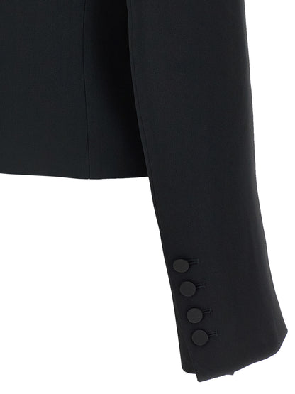 Ermanno Scervino Black Viscose Blazer
