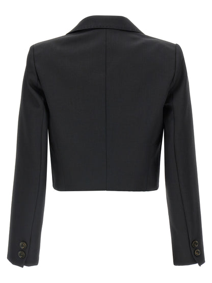 Elisabetta Franchi Black Virgin Wool Blazer