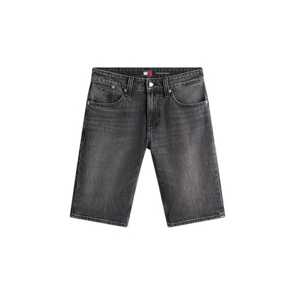 Tommy Hilfiger Jeans Black Recycled Cotton Bermuda Shorts