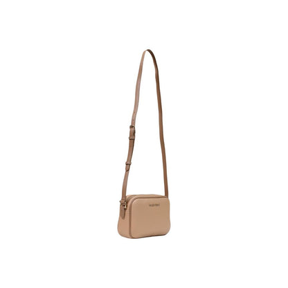 Medium Crossbody Handbag by Mario Valentino for women in polyethylene & polyurethane beige features a exquisite silhouette, showcasing a secure zipper and exquisite with versatile crossbody-strap, shoulder-strap & adjustable-strap for a exquisite finish.
