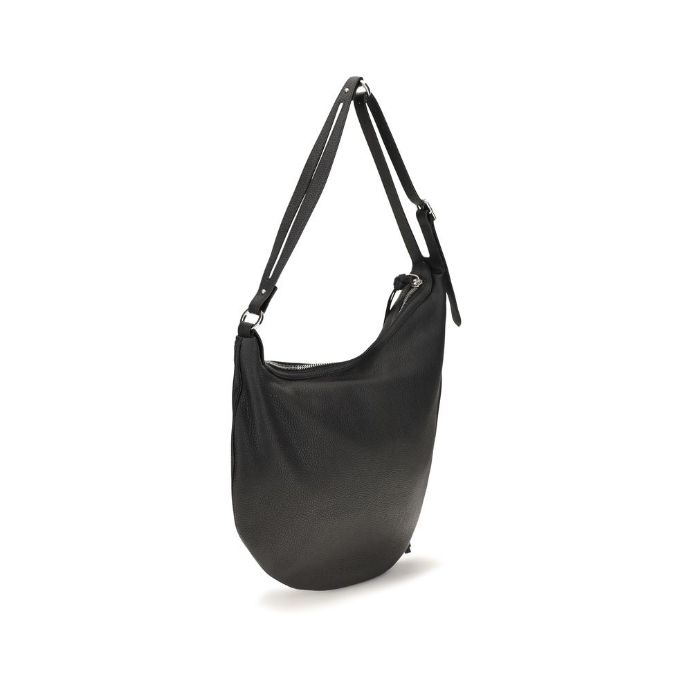 Small Shoulder Crescent Hobo Bag by Fendi for men in bos taurus calf leather & palladium black & palladium features a effortless chic silhouette with a secure zipper, ample , and versatile shoulder-strap & adjustable-strap for a effortless chic finish.
