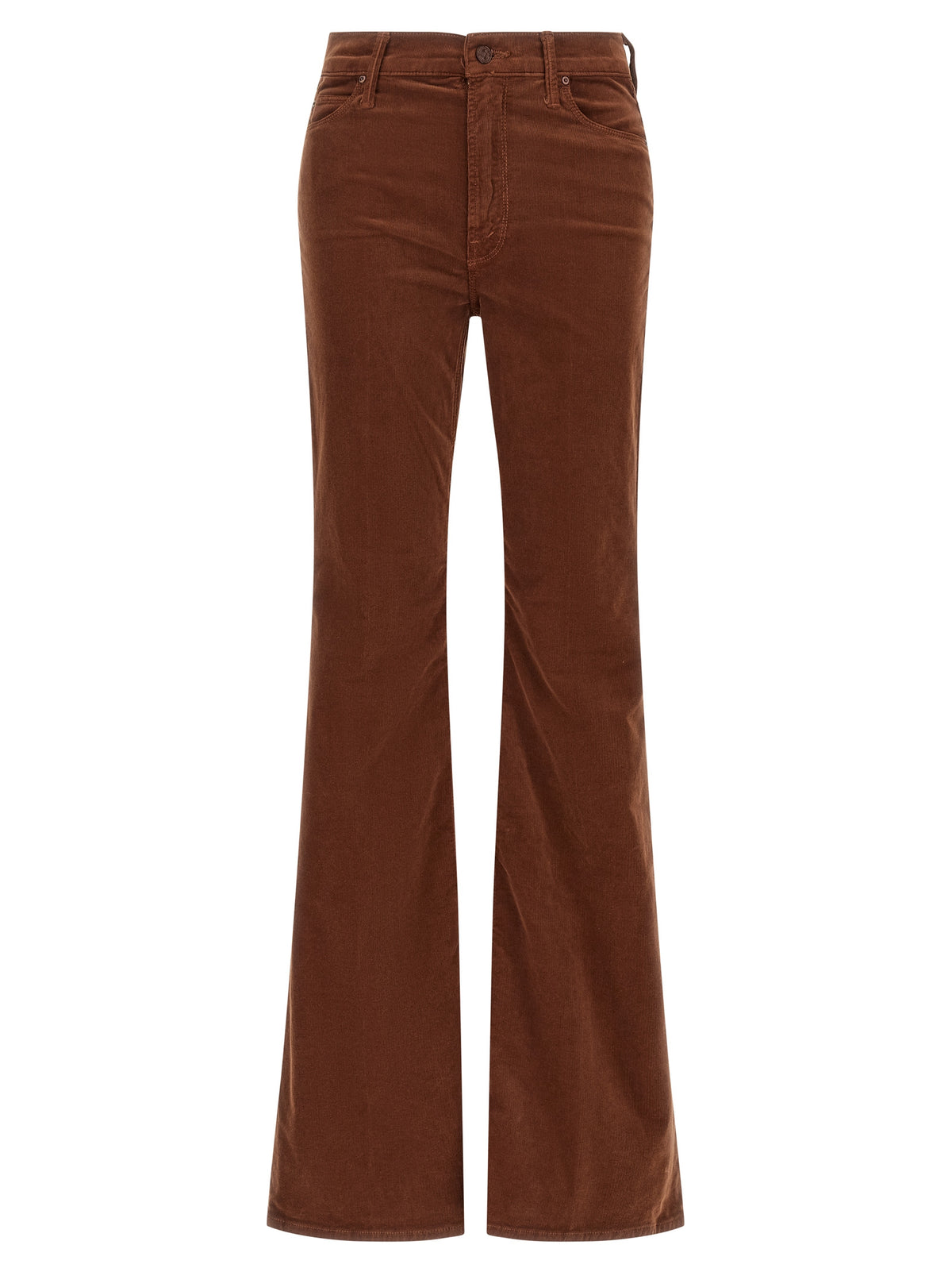 Mother Denim Brown Cotton Flared Pants