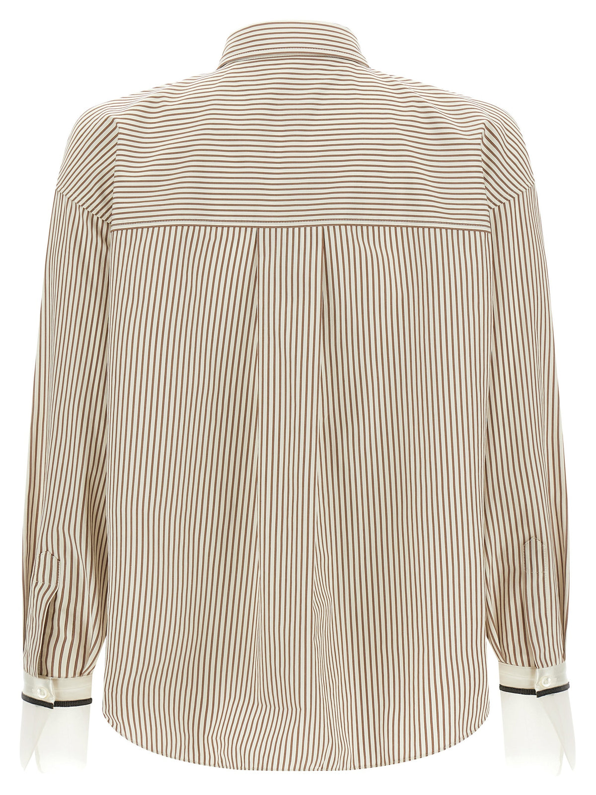 Brunello Cucinelli Beige Cotton Blouse