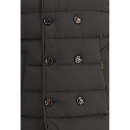 MooRER Black Polyamide Full-Length Jacket
