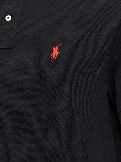 Polo Ralph Lauren Black Cotton Polo Shirt