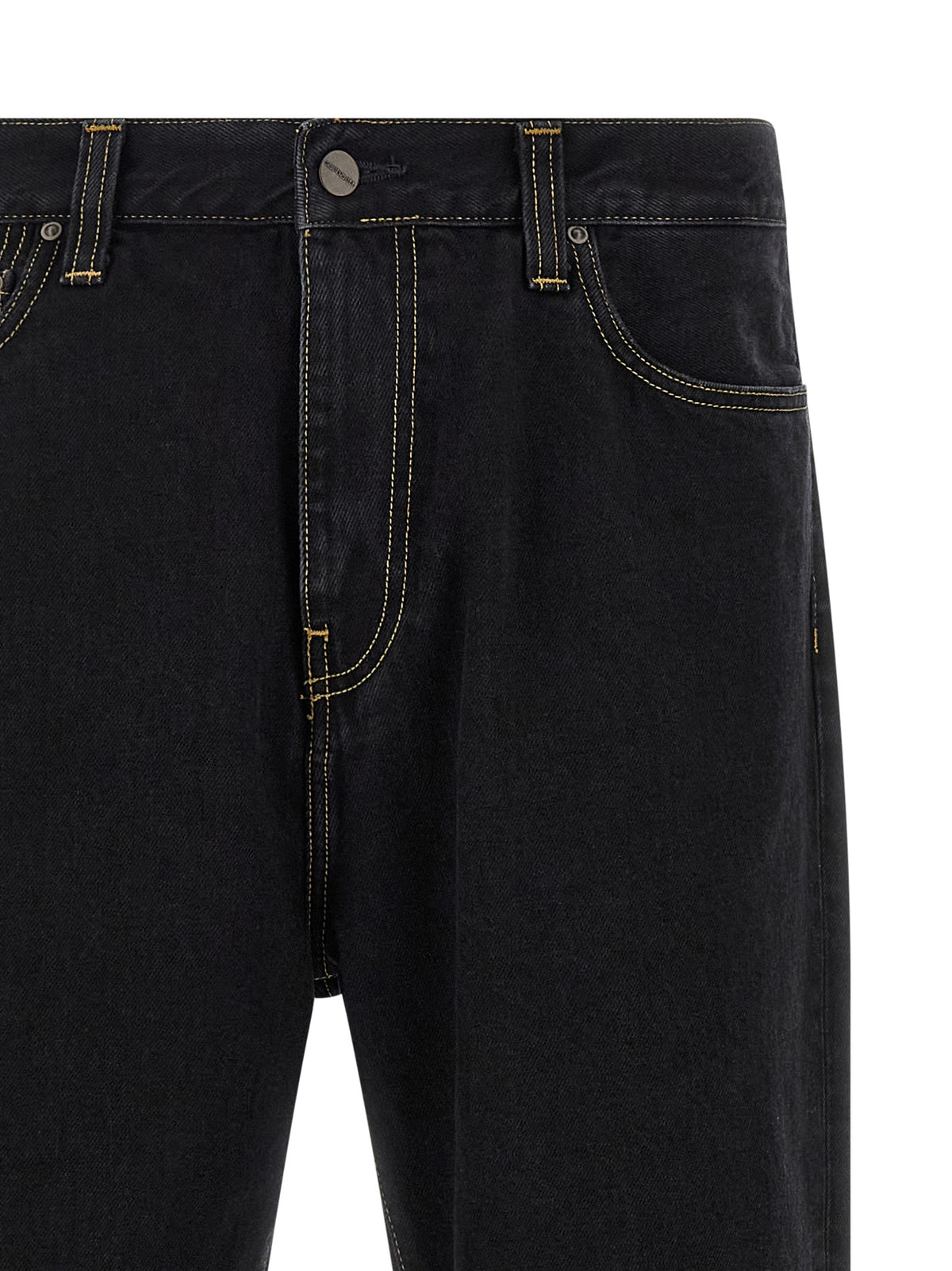 Carhartt Wip Black Cotton Tapered Jeans