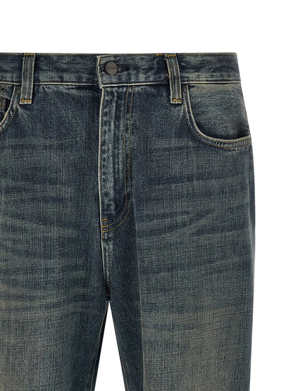 Carhartt Wip Gray Cotton Straight-Leg Jeans