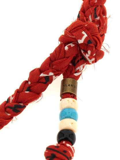Alanui Red Cotton Necklace