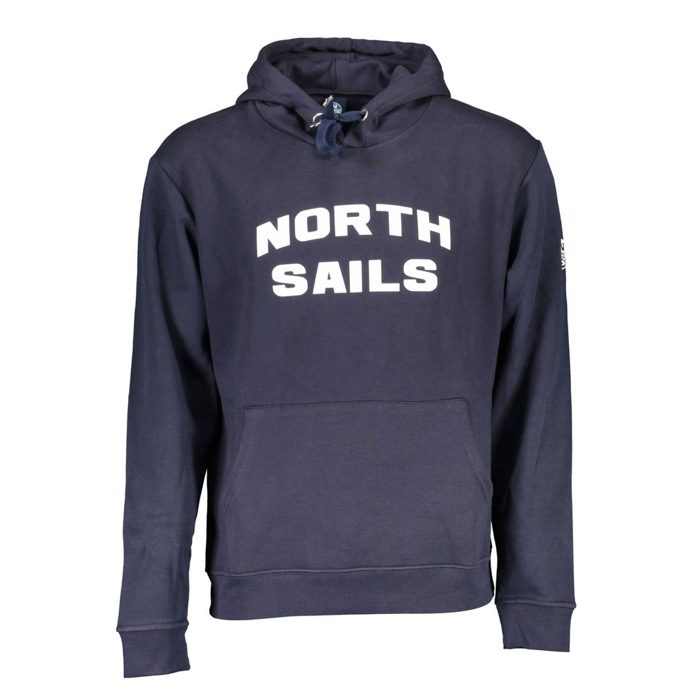 North Sails Blue Cotton Men's Sweatshirt