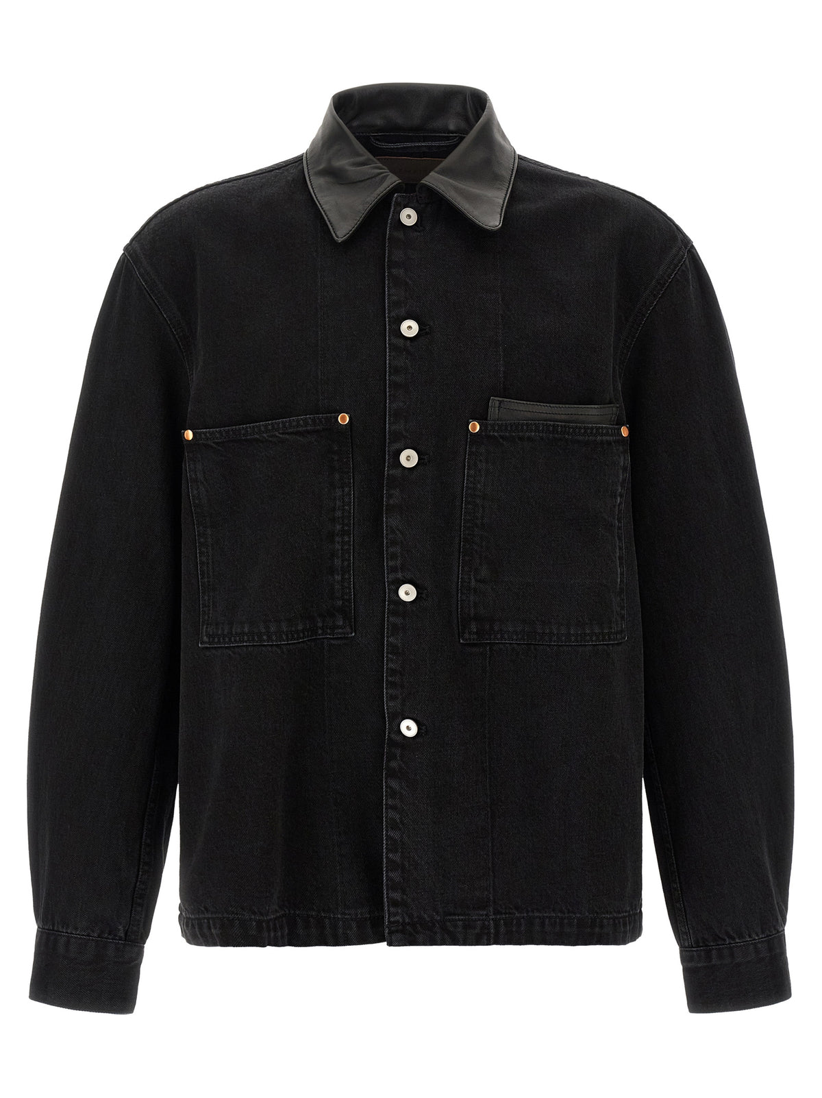 Lemaire Black Cotton Denim Jacket