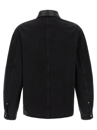 Lemaire Black Cotton Denim Jacket