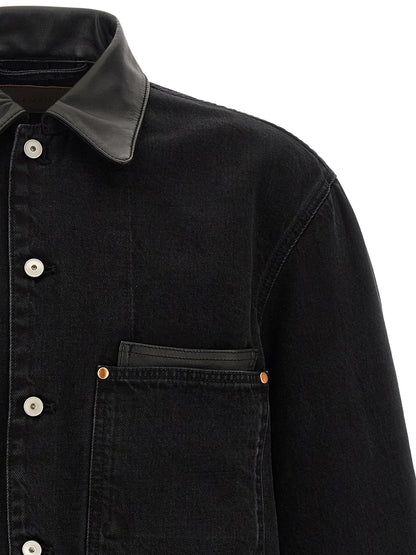 Lemaire Black Cotton Denim Jacket
