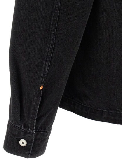 Lemaire Black Cotton Denim Jacket