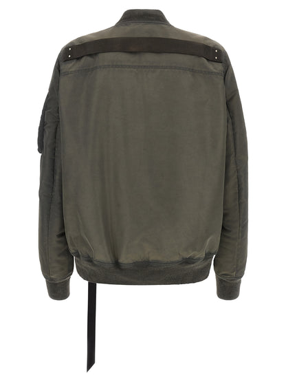DRKSHDW Gray Nylon Bomber