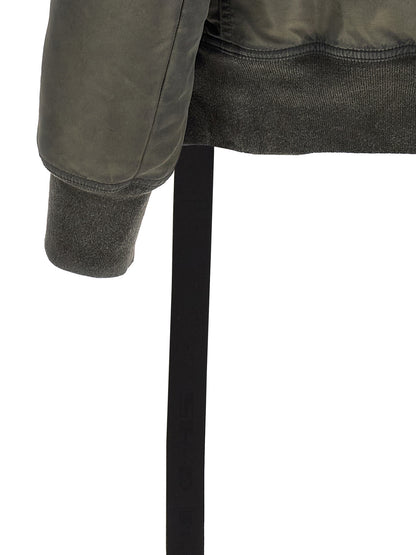 DRKSHDW Gray Nylon Bomber