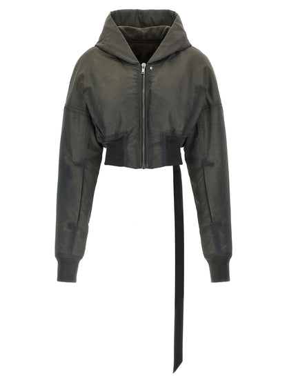 DRKSHDW Gray Nylon Bomber