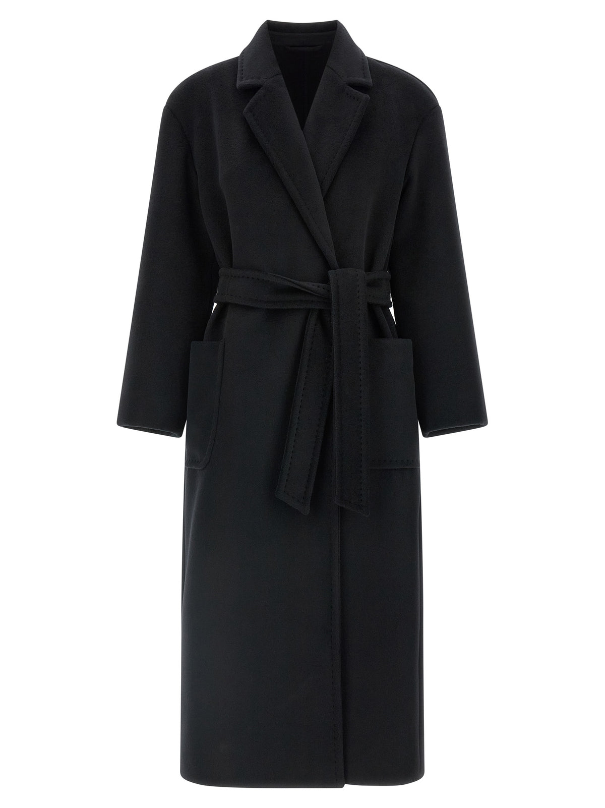Max Mara Women's Wool Overcoat - Black