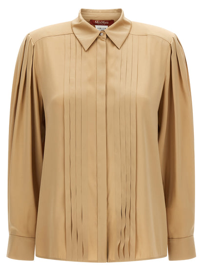 Max Mara Beige Silk Blouse