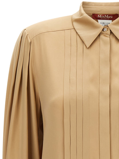 Max Mara Beige Silk Blouse