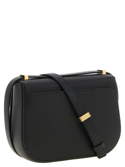 Ferragamo Black Calfskin Crossbody Bag