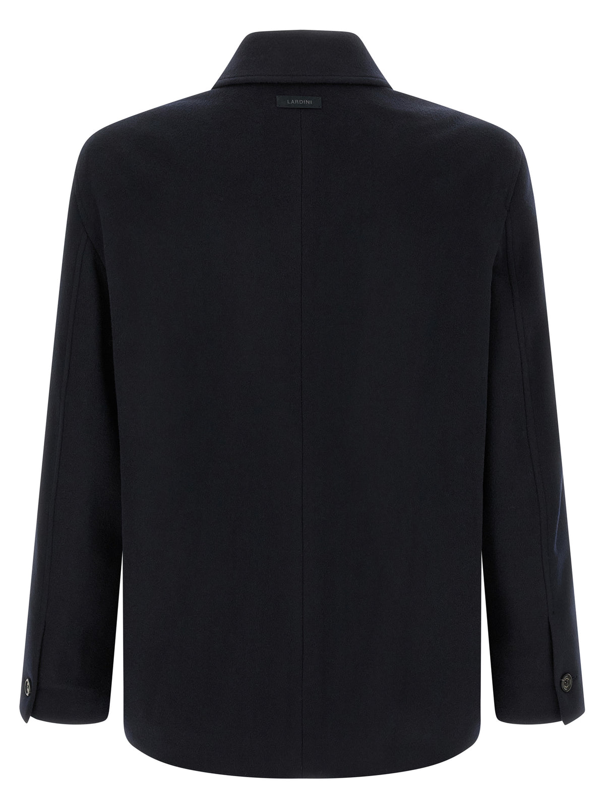 Lardini Blue Cashmere Full-Length Jacket