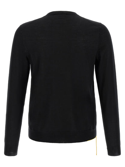Fendi Black Virgin Wool Cardigan