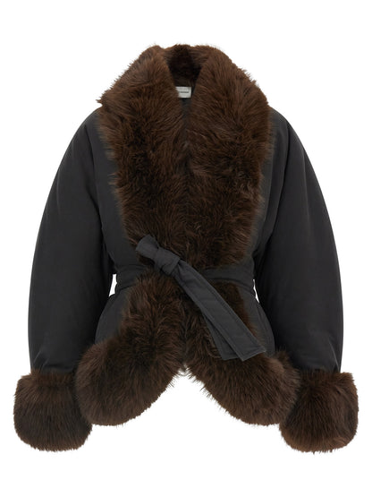 The Andamane Black Polyester Full-Length Jacket