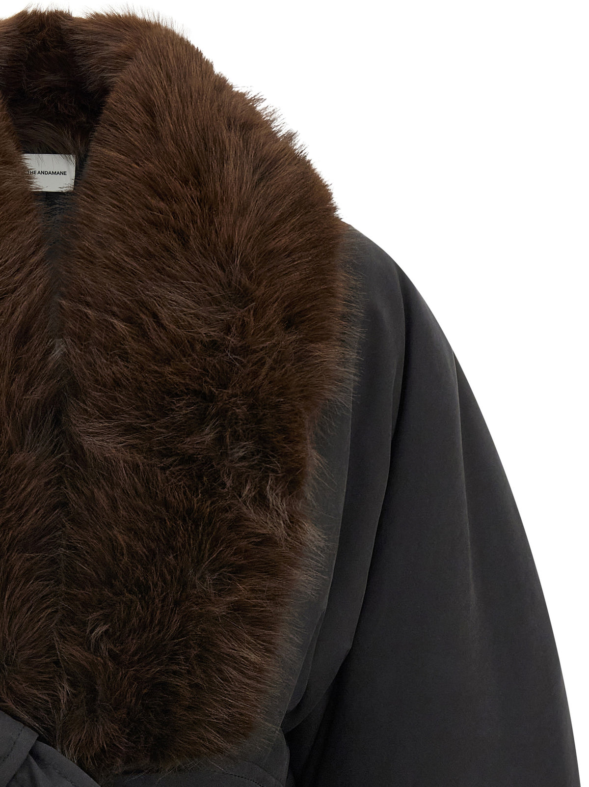 The Andamane Black Polyester Full-Length Jacket
